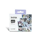 Fujifilm instax mini Film Pellicola Istantanea per Fotocamere, Formato 46x62 mm, 30 shot, Confetti, Sky Blue, Mermaid Tail borders