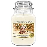 Yankee Candle profumata, Candela in giara grande Spun Sugar Flurries, Durata: fino a 150 ore