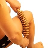Tuuli Accessories Anti Cellulite Rullo Massaggiatore Massaggio Anticellulite Coscia Maderoterapia Legno 40 cm