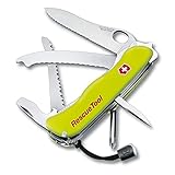 Victorinox, Rescue Tool MW, Coltello Svizzero, Originale, Multiuso, Campeggio, 13 Funzioni, Lama, grande with wavy edge, Screwdriver 7 mm, Bloccabile, Lama a una mano