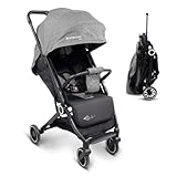 Mobiclinic® Kids, Passeggino leggero, Ultra Compatto, Trip, Imbracatura a 5 punti, Manubrio di trasporto, Cestino, 0-36 mesi, Completamente regolabile, Maniglione unico, Cuffia ribaltabile, Freni