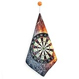 Lurnise Asciugamano Dardi Di Fuoco Asciugamani Asciugamani Dish Towel Lanyard Design Per Bagno Cucina Sport