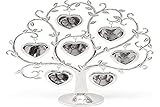 Zilverstad Family tree w/seven photos heart silverpl.lacq.