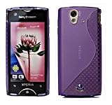 Energmix® Custodia in Silicone TPU Custodia Protettiva Compatibile con Sony Xperia Ray Custodia in Silicone Custodia Lilla