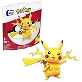 Mega Pokémon - Pikachu, Personaggio da Costruire con 211 mattoncini, Alto 10+ cm e con Dettagli Elettro sulle guance, da Collezionare ed esporre, Giocattolo per Bambini, 7+ Anni, GMD31