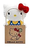 Joy Toy Hello Kitty in peluche ecologico 25 cm in mini shopper di carta, Multicolore