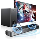 Hiwill Soundbar 120W per TV 4K e HD/Casse Pc, Soundbar TV con Subwoofer 5,25  , Sistema Audio Surround, Bassi Profondi Regolabili, 2xDSP, Bluetooth 5.3 HiFi Audio, HDMI ARC/Opt/AUX/USB