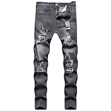 Generico Pantaloni Tuta Uomo Cotone Leggero Bianco Pantaloni Impermeabili Uomo Moto Pantaloni Estivi Uomo Leggeri Classici Jeans Neri Strappati Uomo Pantaloni Uomo Cargo con Tasche Laterali