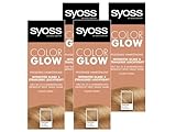 Syoss Color Glow - Colorazione nutriente per capelli Coral Gold Pantone 16-1337 (4 x 100 ml), colorazione semi-permanente per un intensità di colore brillante fino a 8 lavaggi senza danneggiare i