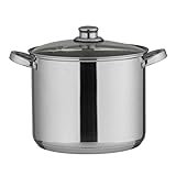 Axentia 128013-Pentola 10 L, Acciaio Inox, Argento, 24 cm