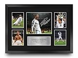 HWC Trading FR A3 Cristiano Ronaldo Real Madrid Memorabilia Stampati Autografo Firmato Esposizione Della Fotografia Per Gli Appassionati Di Calcio E Sostenitori - A3 Incorniciato