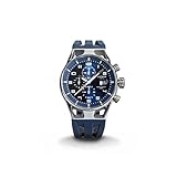 Orologio Locman Montecristo 0542A02S-00BLWHSB Al quarzo (batteria) Acciaio Quandrante Blu Cinturino Caucciu