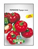 Sementi orticole di qualità l ortolano in busta termosaldata (160 varietà) (PEPERONE TOPEPO ROSSO)