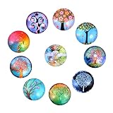 SHINEOFI 10pcs per Ciondolo Pietre Cabochon Resina Gioielleria Kawaii Cammeo Accessori Gioielli Forniture di Vetro Cabochon di Vetro Accessori per la Creazione di Gioielli Rotondo Forniture