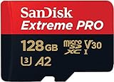 SanDisk 128GB Extreme PRO scheda microSDXC + adattatore SD + RescuePro Deluxe, fino a 200 MB/s, con prestazioni app A2 UHS-I Class 10 U3 V30
