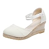 TYUIOP Sandali Cuoio Donna Bassi Sandali Donna Bassi Pelle Fascia 40 Anni Donna Scarpe Con Plateau Donna Eleganti Sandali Donna Zeppa Scarpe Donna Zeppa Alta Bianche N 35 Ciabatte