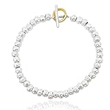 Bracciale uomo donna unisex,in ARGENTO 925 con granelli pepite martellate, realizzato su misura, completo di scatola regalo e panno per pulizia gioielli