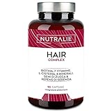 INTEGRATORE CRESCITA CAPELLI Anticaduta e Vitamine Capelli - [PREMIO 2022] Biotina + Zinco + Selenio + L-Cisteina - Per Capelli Forti Donne e Uomini - Hair Complex 90 Capsule - Nutralie