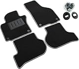 SPRINT04104 - Tappetini su Misura per Auto in Moquette Antiscivolo Compatibile con Golf V VI Variant dal 2003-2012, Scirocco dal 2008-, Octavia II Berlina Combi dal 2004-2013