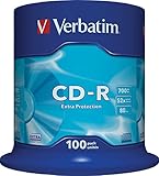 Verbatim CD-R 52x 700MB, confezione da 100