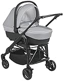 CAM Il Mondo del Bambino - art.784015/T902 - Sistema Modulare Combi Tris - carrozzina, passeggino, seggiolino auto e borsa - made in Italy - perfetto da 0 a 48 mesi - GRIGIO