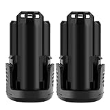 2Pcs Shentec 12V 3000mA Batteria sostitutiva agli ioni di litio da per Dremel B812-03, funziona con gli strumenti a batteria Dremel 8200 8220 e 8300