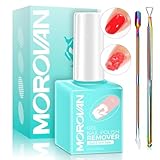 Morovan Uv Remover Semipermanente Unghie Set: 15ml Gel Rimuovi Smalto Semipermanente Con Gel Raschietto Sicuro E Veloce Per Gel Remover Semipermanente Rimuovere Uv/Led Entro 3-5 Minuti