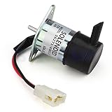 052600-4151 16271-60012 Solenoide 12V - SINOCMP Solenoide di arrest per Kubota KX41H BX2200D BX23D D1105 Motore Denso Z28, 3 mesi di garanzia