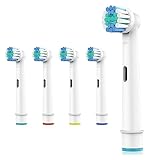 Pack 4 Ricambio Testine Spazzolino Elettrico Compatibili con Oral B Braun - Ricariche Ricarica Spazzolino Elettrico Compatibile con Oral B - Ricambio Testine Spazzolini Elettrici