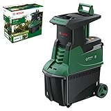 Bosch Home and Garden Biotrituratore silenzioso AXT 25 D (2500 W; idoneo per legno resistente e arbusti spinosi; cesto di raccolta integrato da 53 l; in confezione cartone)