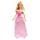 Mattel Disney Princess, Aurora bambola con capi e accessori scintillanti ispirati al film, Giocattolo per Bambini 3+ Anni, HLW09