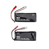 Husban, batteria Lipo di ricambio per quadricottero RC 7.4V 610 mAh 15 C. Batterie di ricambio per telecomando drone elicottero H502S H502E X 4