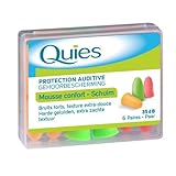 Quies Rubber Foam Ear Plugs - 6 pairs