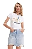 Desigual TS_Dubrovnik 1000 T-Shirt, Bianco, S Donna