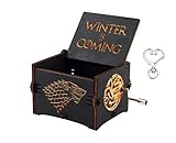 Cuzit Game of Thrones - Carillon a Tema di film in Legno inciso, con manovella, Giocattolo Musicale per l inverno, Ottimo Regalo per i Fan di Got, Marito, Amico, papà, Padre, Uomo