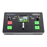 Feelworld LIVEPRO L1 Mixer Video Multiformato Switcher 2 Pollici LCD Screen 4 Ingressi HDMI Produzione Multi-Camera Streaming Live