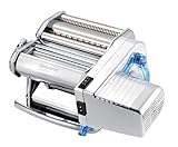 Imperia Electric Classica. Macchina per la pasta elettrica. 100% Made in Italy. Macchina pasta fresca con motore elettrico. Sfogliatrice elettrica per Lasagne, Tagliolini, Fettuccine (Cromato)