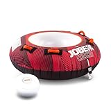 Jobe Boa Trattata a Ciambella 1p Crusher, 50" / 142 cm, misso, trainata Unisex, Rosso, Bouée tractée Donut Crusher-50