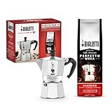 Bialetti Bundle, Alluminio, 3 Tazze + Perfetto Moka