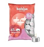 Bolsius D-light lumini – in sacchetto – durata 8 ore – 45 pezzi