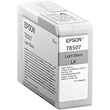 Epson C13T850700 T850700 Cartuccia Inkjet, Nero Luce