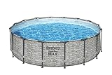 Bestway 5619E-5 Set Piscina Fuori Terra Steel Pro MAX Rotonda da 488x122 cm