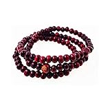 OUTLETISSIMO Collana Bracciale Mala Tibetano Tibet Rosario Buddista Buddha Legno Naturale ET87