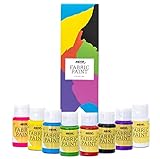 Nazca Colors Pittura per Tessuti Permanenti 8 Colori x 30ml – Acrilici per Stoffa e Pelle per Dipingere Magliette, Scarpe, Borse, Cuoio, Abbigliamento - Copertura e Finitura Professionale