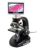 Celestron 44347 TetraView LCD Microscopio digitale touchscreen, Ingrandimento 40x-400x, Nero/Argento