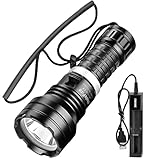 WholeFire XHP70 Torcia subacquea da 10000 lumen, torcia subacquea professionale da 50 m, IPX8, impermeabile, luce subacquea a LED, luci sottomarine per sottomarini sott acqua e grotta di notte