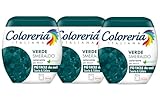 Coloreria Italiana Grey Colorante Tessuti e Vestiti in Lavatrice, Verde Smeraldo, 3 Confezioni da 350g