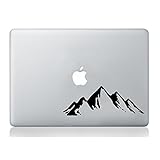 Montagne Colline MacBook Laptop Sticker Decalcomania Vinile Tablet Pelle Murale Art Graphic Laptop Vinile Adesivo MacBook Decalcomania Arte Mela