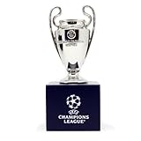 UEFA UEFA-CL-70-HP Champions League Replica Trophy 70 mm on Wooden Base Silver