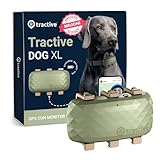 Tractive - GPS per cani XL - Fino a 1 mese di autonomia - Localizzazione in tempo reale in tutto il mondo - Notifiche antifuga - Monitoraggio dell attività con avvisi di salute